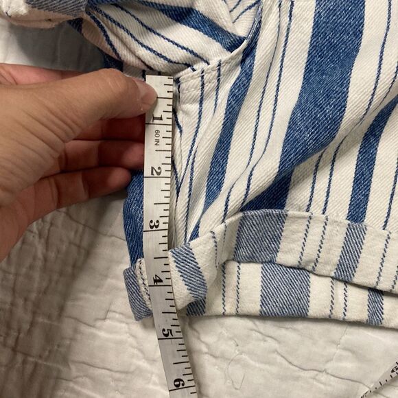 Vintage Levi’s Striped Cotton High Waist Shorts size 5 - Picture 7 of 7